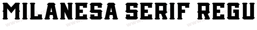 Milanesa Serif Regul字体转换